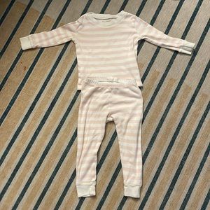 Kissy kissy 18-24m pink and white striped pajama